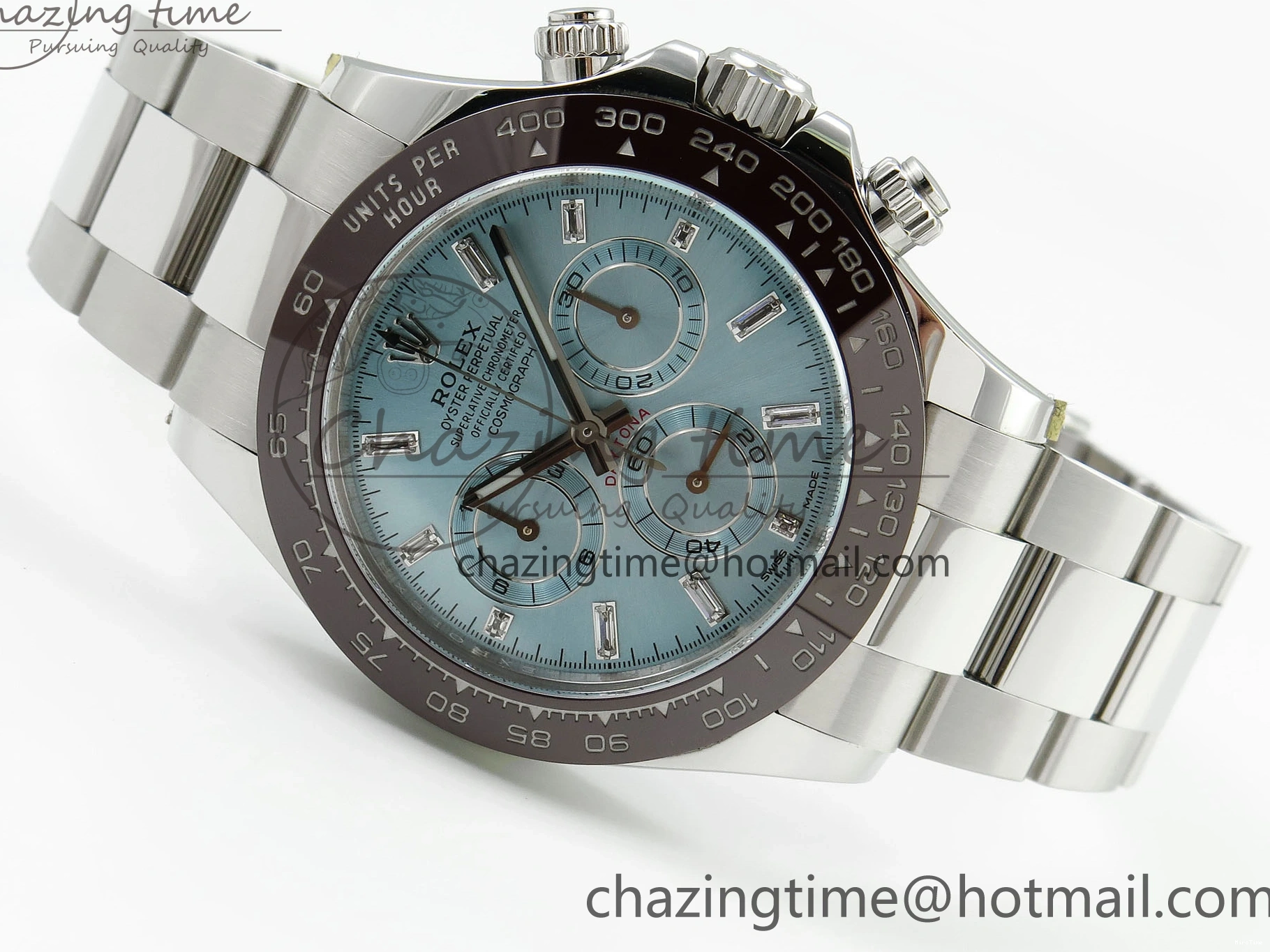 MiroTime 0423 Daytona 116506 Clean 1:1 Best Edition Ice Blue Dial Crystal Markers on SS Bracelet SA4130 V Popular 1702